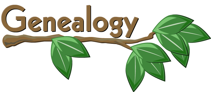 alt="Genealogy above an illustrative style tree branch"